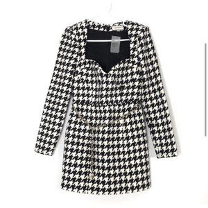 ASSIGNMENT Blair Mini Dress Black & White Tweed